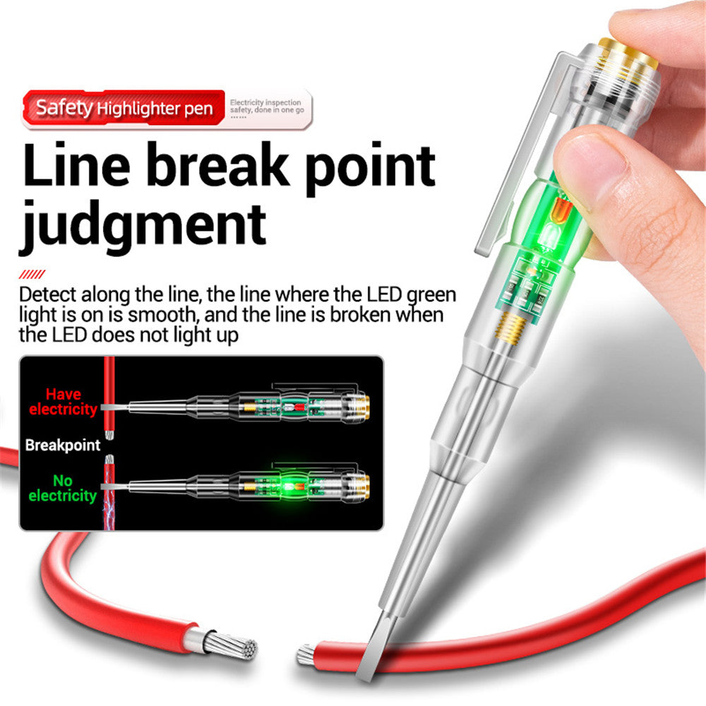 1/2/3pcs Intelligent Voltage Tester Pen 24/70-250V Induction Power Detector Pen Electrical Screwdriver Indicator Circuit Tester